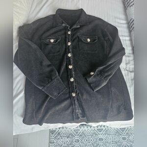 Black Button-Up Jacket